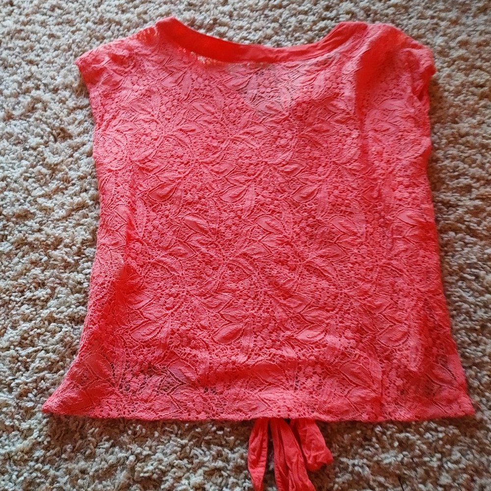 Coral Short sleeve top